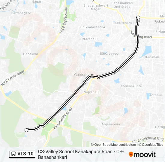 VLS-10 Bus Line Map