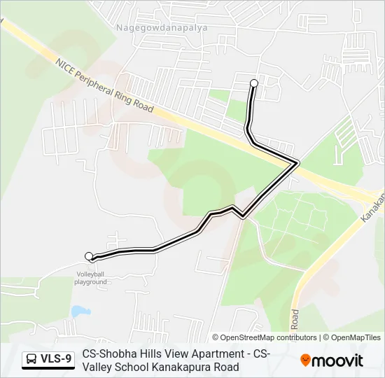VLS-9 Bus Line Map