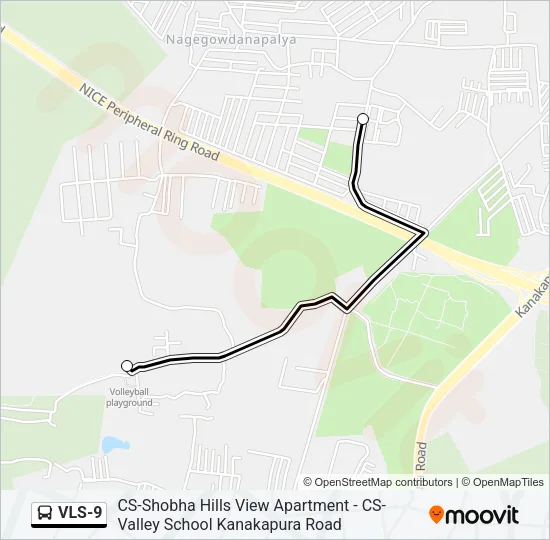 VLS-9 Bus Line Map