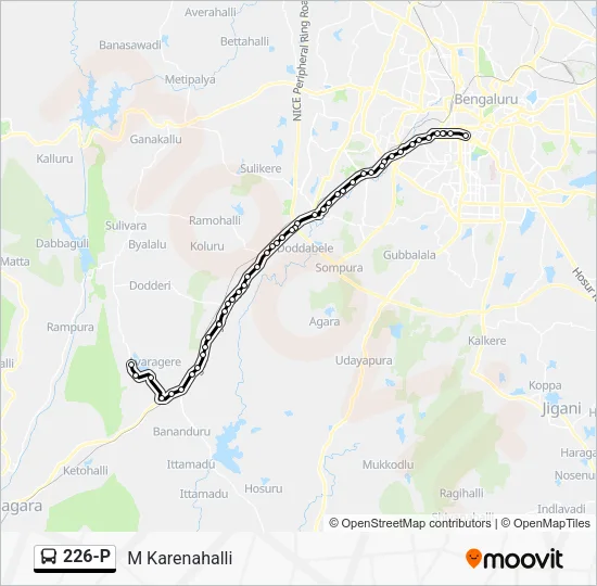 226-P Bus Line Map