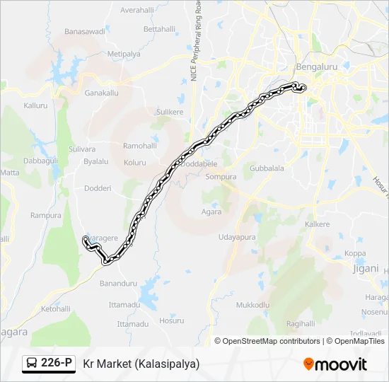226-P Bus Line Map