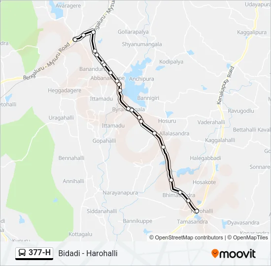 377-H Bus Line Map