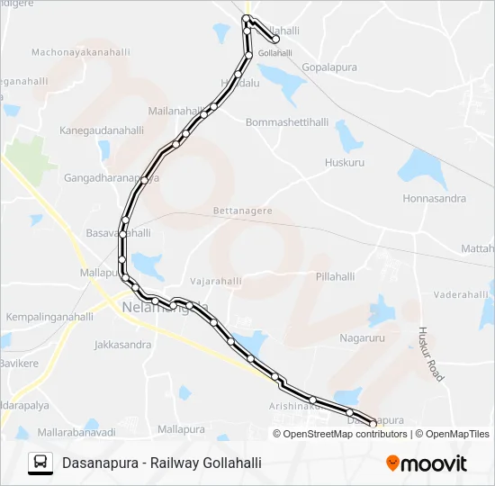 258 DSP-RGH Bus Line Map