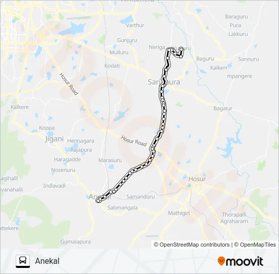 3F-5 ANK-KGR Bus Line Map