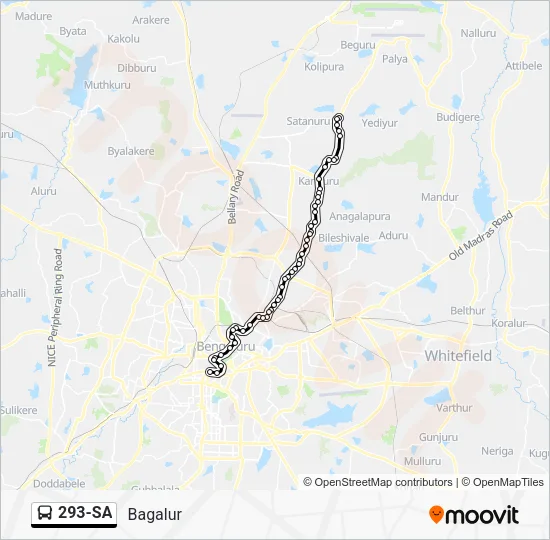 293-SA Bus Line Map