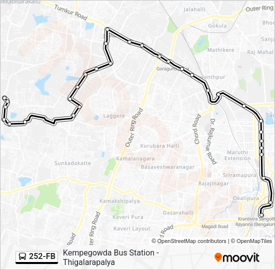 252-FB Bus Line Map