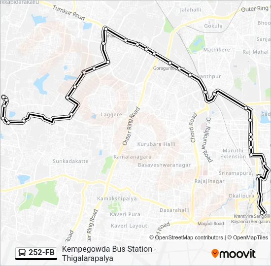 252-FB Bus Line Map