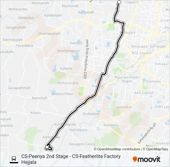 FEATHER-2 Bus Line Map