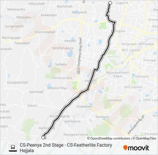 FEATHER-2 Bus Line Map