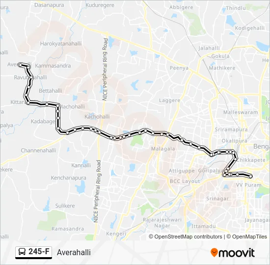 245-F Bus Line Map