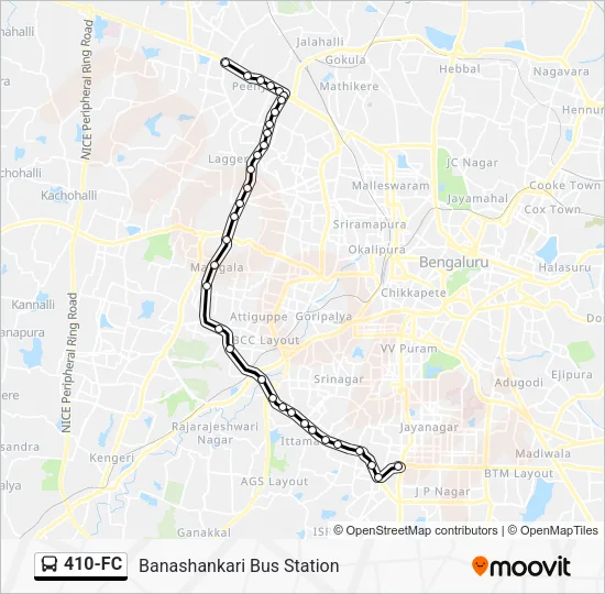410-FC Bus Line Map