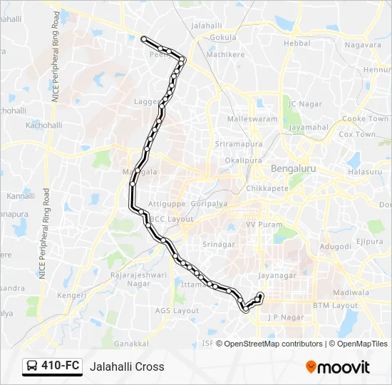 410-FC Bus Line Map
