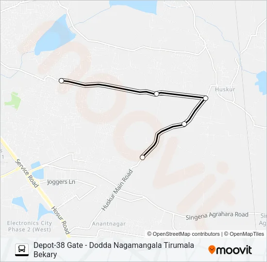 D38G-DNMTB Bus Line Map