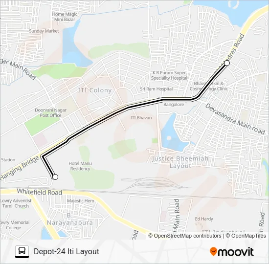D24-KRPE Bus Line Map