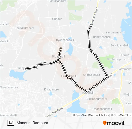 MDR-AVLH-RMP Bus Line Map