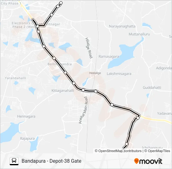 357 BDP-D38G Bus Line Map