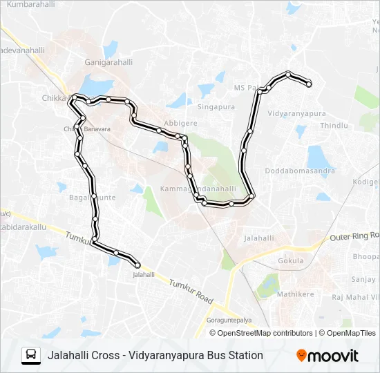 JHC-CKB-VRP Bus Line Map