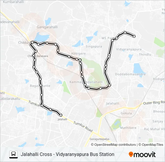 JHC-CKB-VRP Bus Line Map