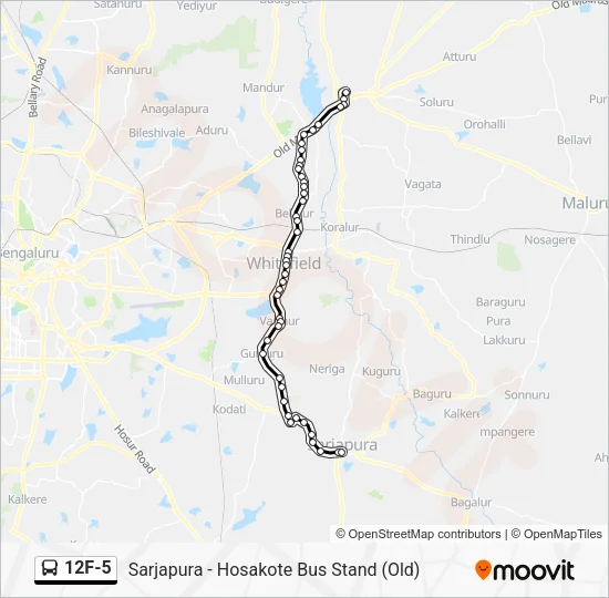 12F-5 Bus Line Map