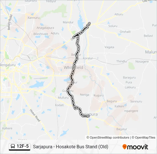12F-5 Bus Line Map