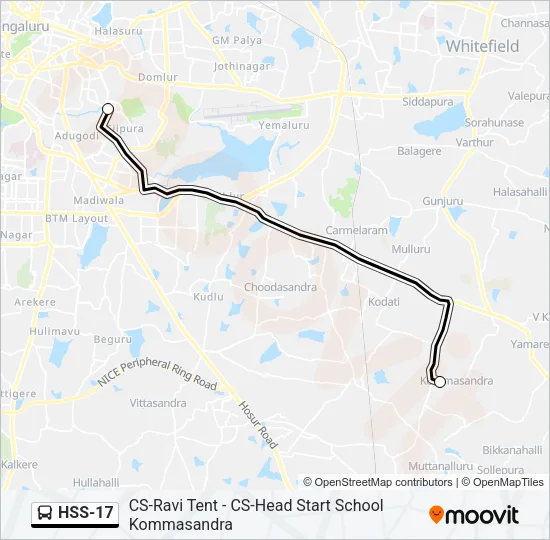 HSS-17 Bus Line Map