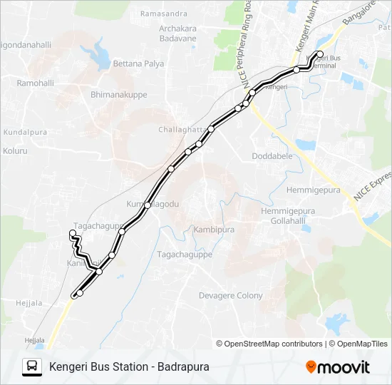 KTTMC-BDP Bus Line Map