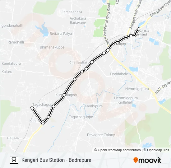 KTTMC-BDP Bus Line Map