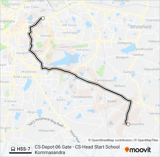 HSS-7 Bus Line Map