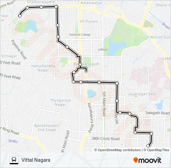 60-A JNN-VTN Bus Line Map