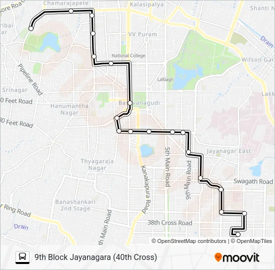 60-A JNN-VTN Bus Line Map