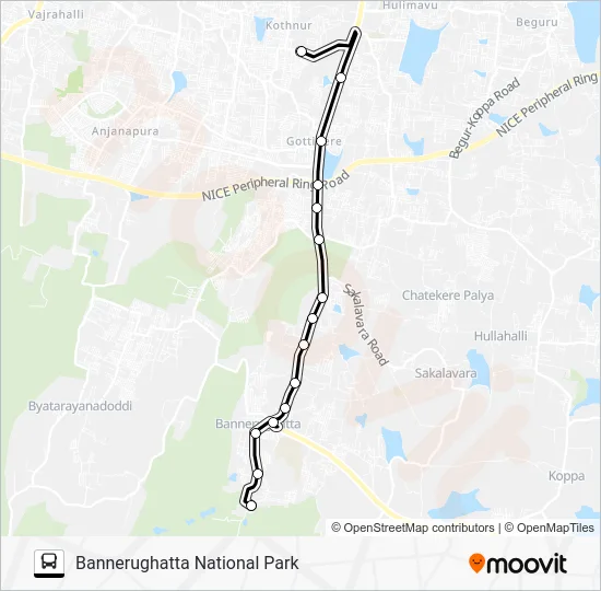 365 D34G-BNP Bus Line Map