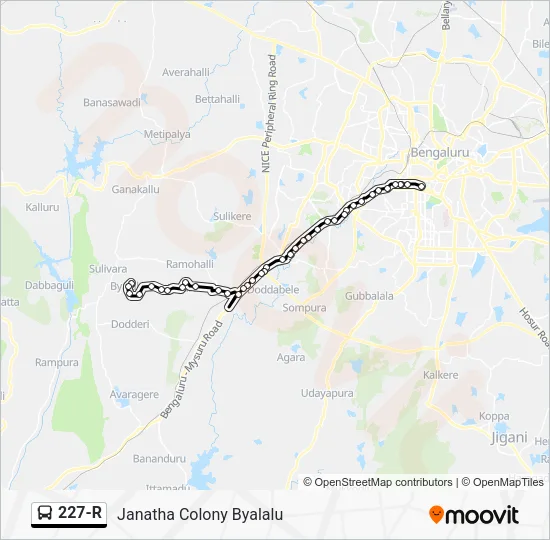 227-R Bus Line Map