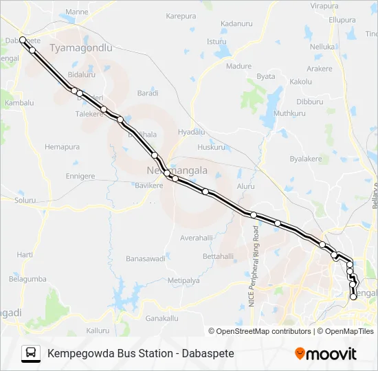 EXP-258DK Bus Line Map