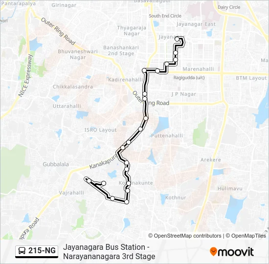 215-NG Bus Line Map