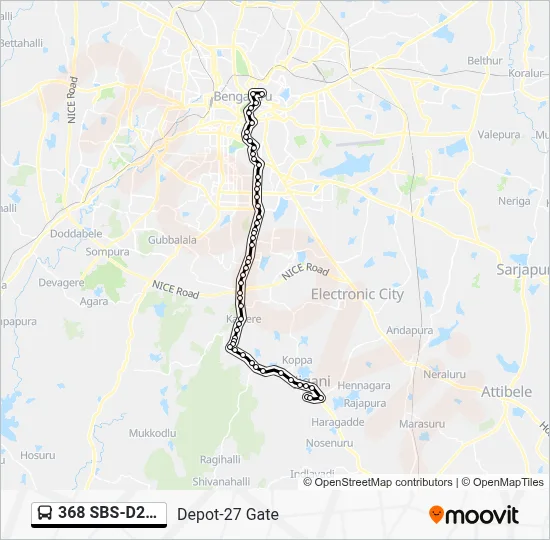 368 SBSD27G Route: Schedules, Stops & Maps - Depot-27 Gate (Updated)
