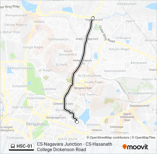 HSC-01 Bus Line Map