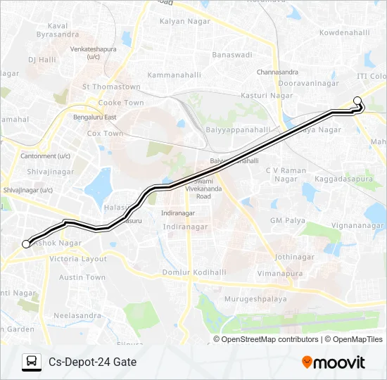 BCGHS-11 Bus Line Map