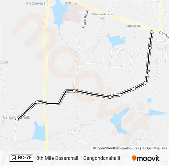 BC-7E Bus Line Map