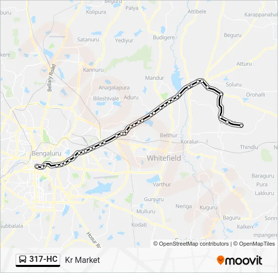317-HC Bus Line Map