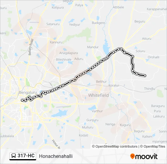 317-HC Bus Line Map