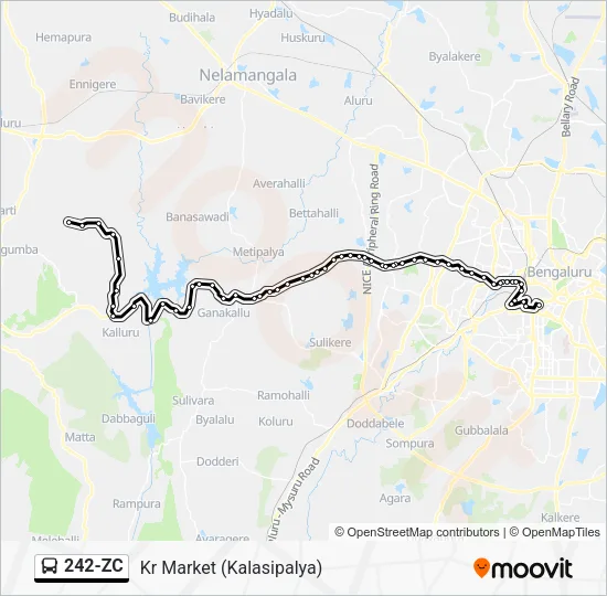 242-ZC Bus Line Map