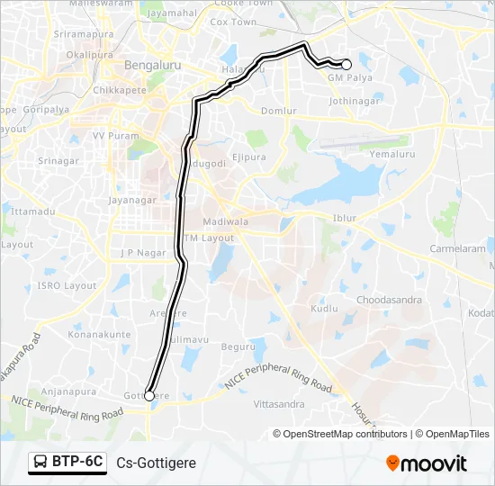 BTP-6C Bus Line Map