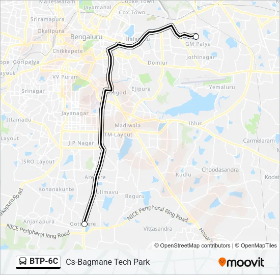 BTP-6C Bus Line Map