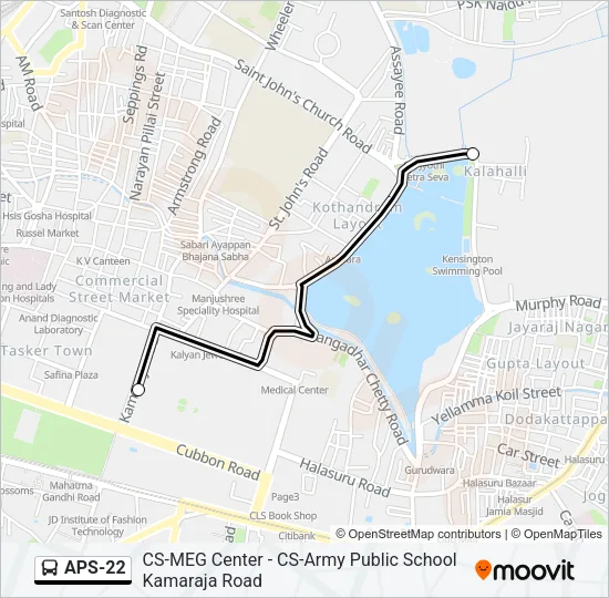 APS-22 Bus Line Map