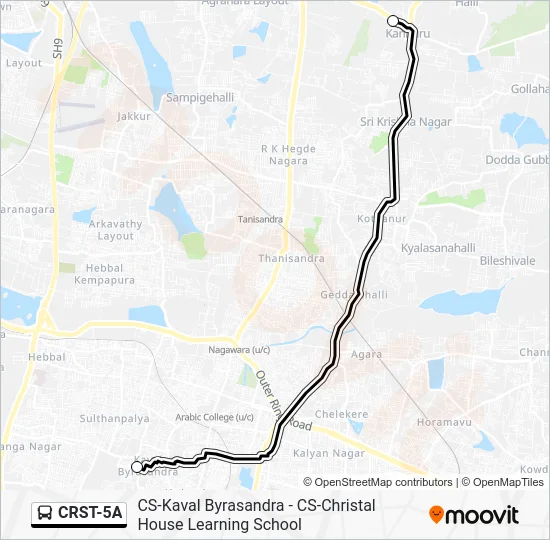 CRST-5A Bus Line Map
