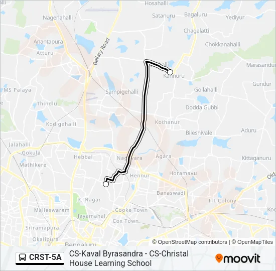 CRST-5A Bus Line Map