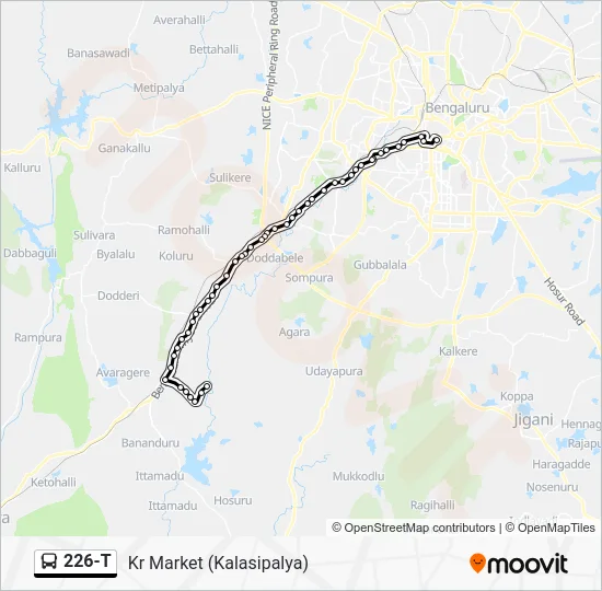226-T Bus Line Map