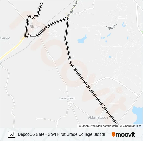 D36G-GFGC Bus Line Map