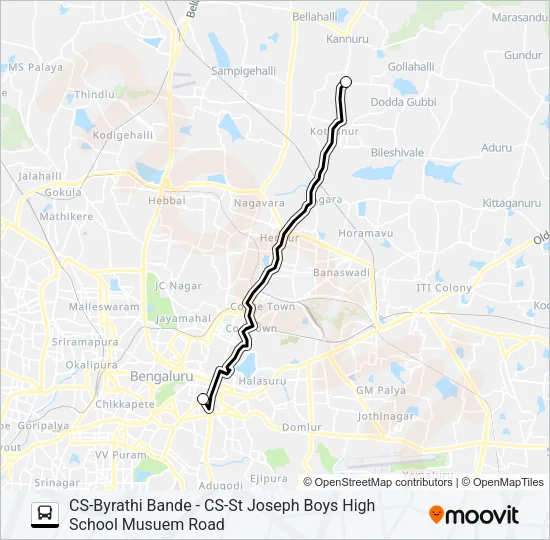 SJBHS-4A Bus Line Map