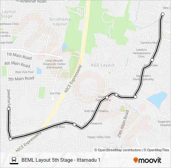 D21G-ITM Bus Line Map